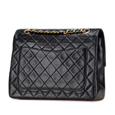 シャネル マトラッセ ココマーク ダブルフラップ チェーン ショルダーバッグ ブラック ラムスキン レディース CHANEL 【中古】